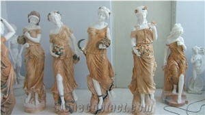 Woman Carving Statue,Western human Stone Statue,Outdoor Garden Marble Sculpture
