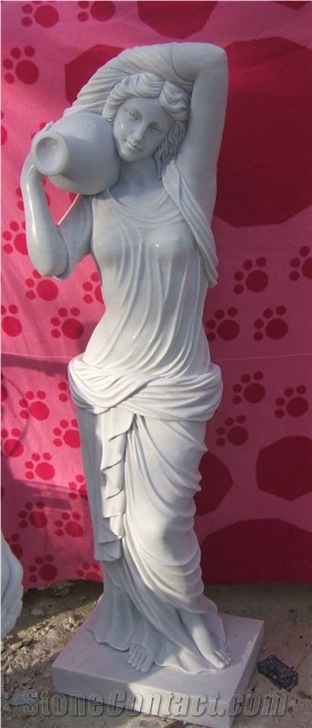 woman sculpture,western figure statues,garden stone carving