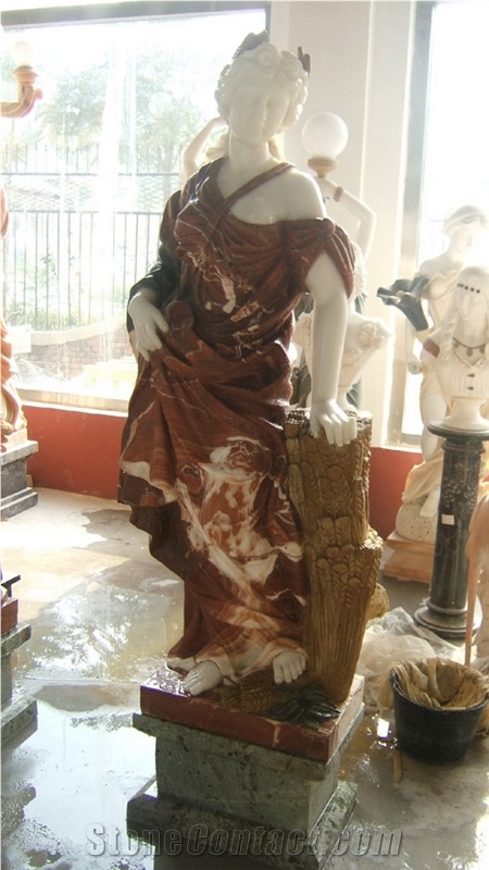 woman sculpture,western figure statues,human stone carving