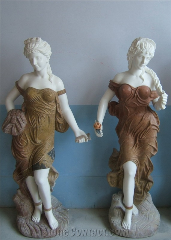 Woman Sculptures,Stone Figure Carving Human Sculptures,Handcrafts Sculpture,
