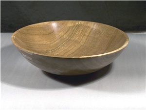 Wooden Wave Basin, Brown Marble Sinks & Basins