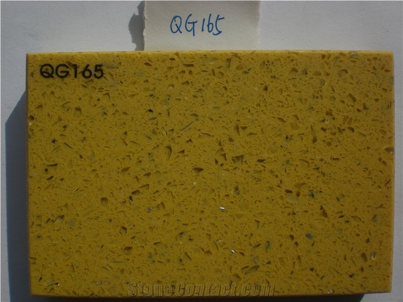 Yellow Artificial Quartz Stone Direct from Factory