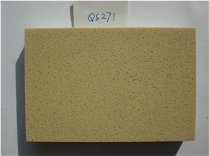 Yellow Artificial Quartz Stone for Wall for Floor