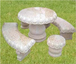 Yellow Landscaping Stone Table,Bench Tops