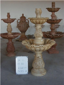 yellow marble fountains,