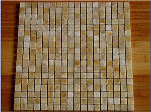 Yellow Onyx Mosaic,brick mosaic,wall mosaic,floor mosaic,polished mosaic