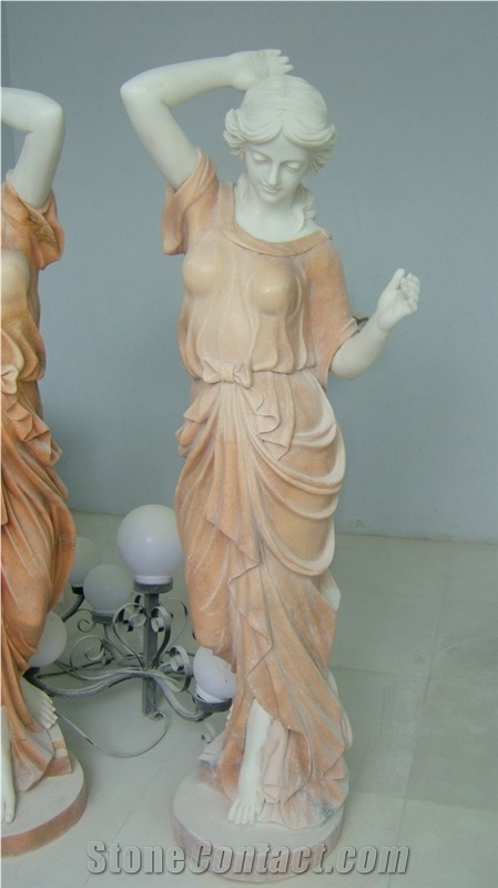 young lady statues,western figure stone carving,woman sculpture
