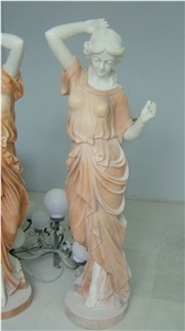 young lady statues,western figure stone carving,woman sculpture