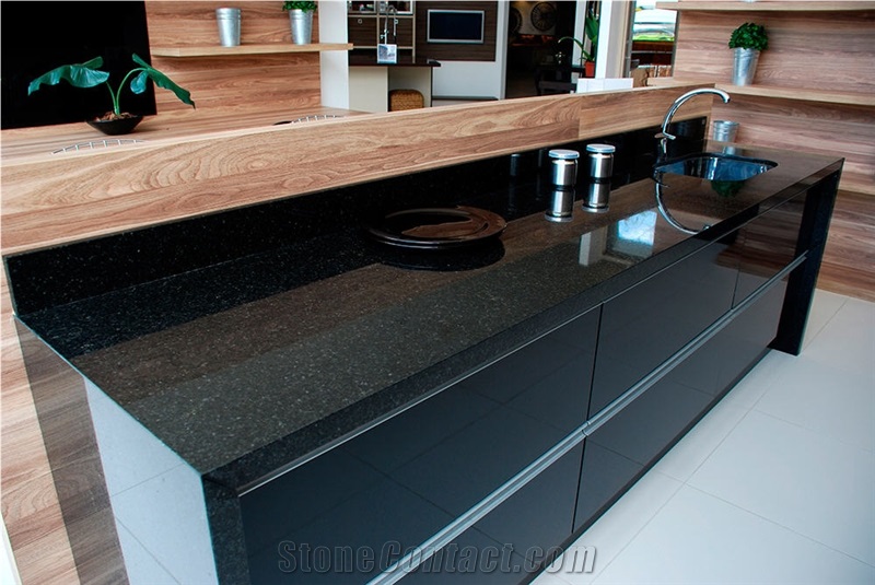 Preto Siena Granite Kitchen Countertop