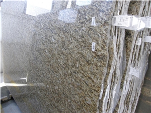 Santa Cecilia Granite Polished Slabs, Giallo Santa Cecilia Granite Slabs & Tiles