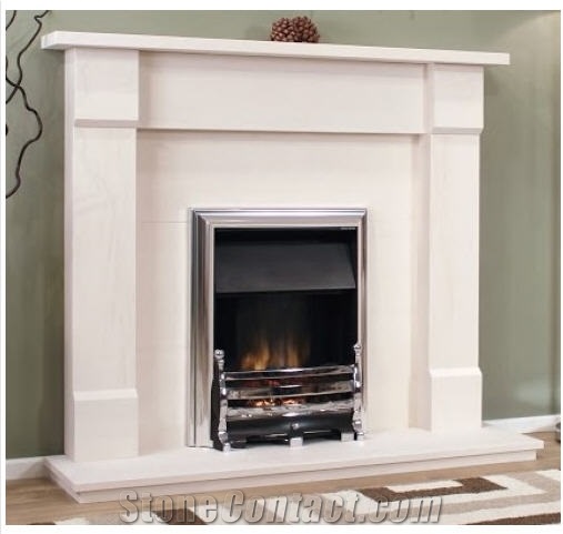 Clarendon Eight Natural Portuguese Lime Stone Fireplace