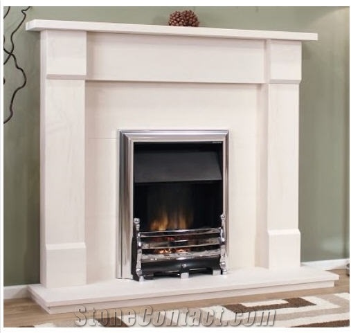 Clarendon Eight Natural Portuguese Lime Stone Fireplace From