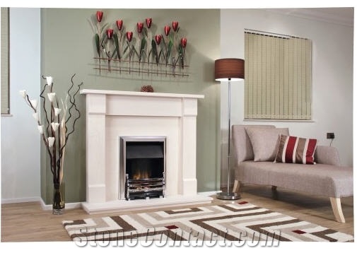 Clarendon Eight Natural Portuguese Lime Stone Fireplace From