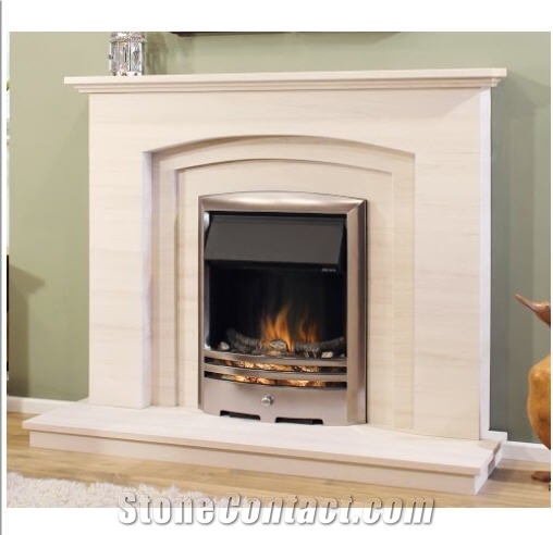 Clarendon Seventeen Natural Portuguese Lime Stone Fireplace