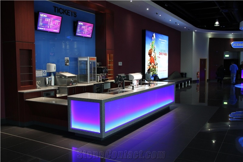 Nightclub&Cinema Design Reception Counter with Led Light