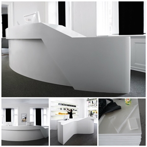 Tw Artificial Stone Professional Price Simple Style Reception Desk