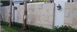 Beige Sandstone Walling