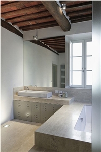 Bath Design with Travertino Oniciato, Travertino Oniciato Travertine Bath Design