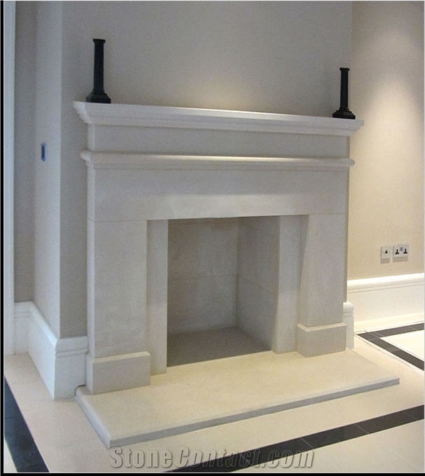 Ancaster Hard White Limestone Bespoke Fireplaces From United