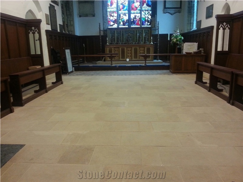 Ancaster Weatherbed Buff Limestone Floor Tiles From United