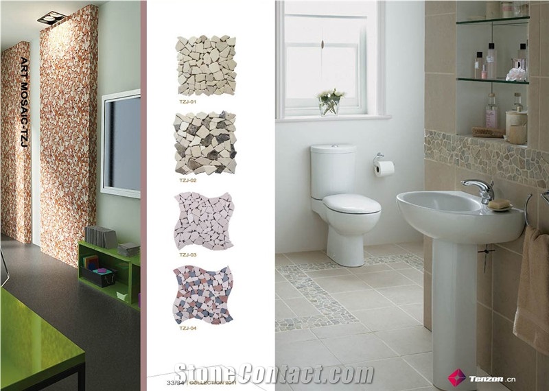 Mosaic Walling for Bathroom Design