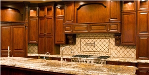 Golden Moon Granite Kitchen Countertop