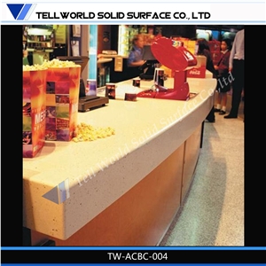 Acrylic Solid Surface Bar Counter(Translucent Panel with Led Lights)