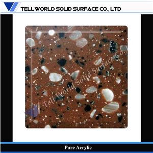 Black Pure Acrylic Solid Surface Slab,Best Quality with Factory Price