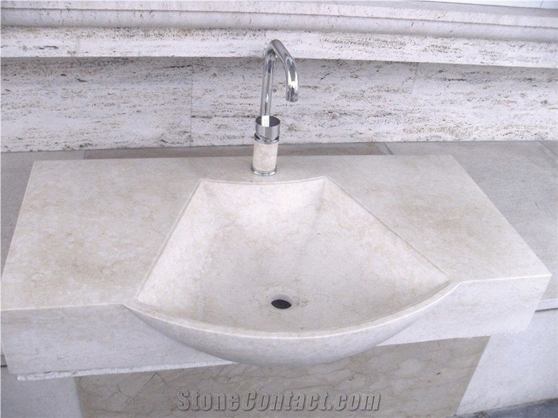 Valtura Unito Limestone Beige Sink