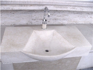 Valtura Unito Limestone Beige Sink