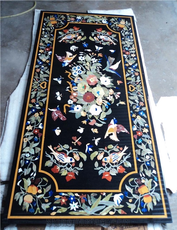 Marble Dinning Table Top, Pietre Dure Table Top