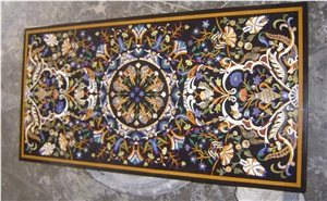 Marble Overlay Table Tops, Pietre Dura Table Tops, Dinning Table Top