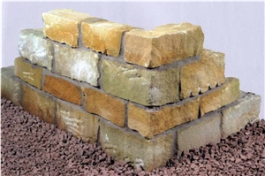 Royal Gold Sandstone Bricks for Garden Wall