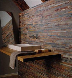 Rustic Slate Exposed Wall Stone Panels