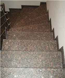 Stairs natural stone -Baltic Brown Granite stone stairs