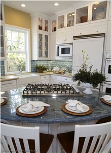 Bahama Blue Granite Kitchen Countertops