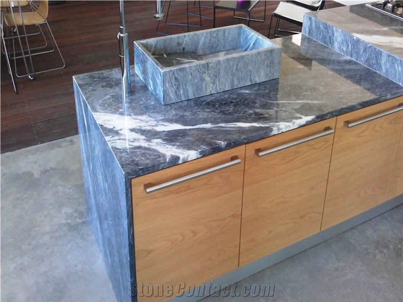 Aliveriou Marble Kitchen Countertop, Island Top