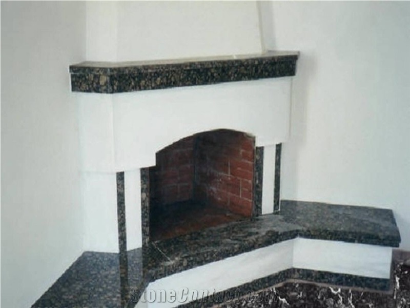 Baltic Green Granite Fireplace Hearth
