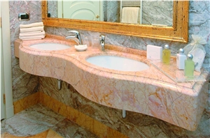 Crema Valencia Marble Bathroom Top
