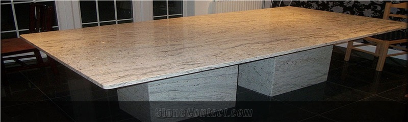 Silver Moon Granite Dining Table Top
