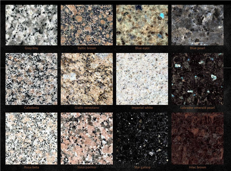 Granite most popular colors