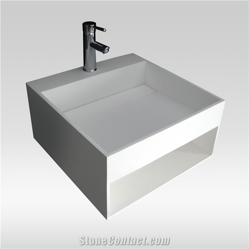 2014 New Solid Surface Bathroom Wash Basin (Jz1005)