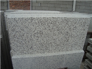 China White Sesame Granite G655 Slab & Tile, Flamed