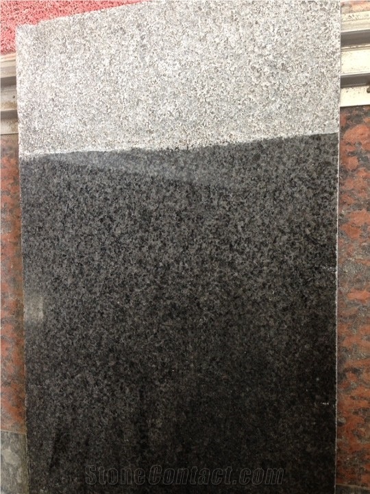 G654 Grey Black Granite Slabs & Tiles, China Black Granite