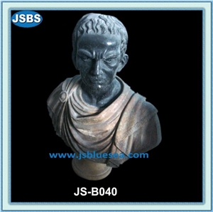 African Bust Sculpture, Natural Marble Sculptures