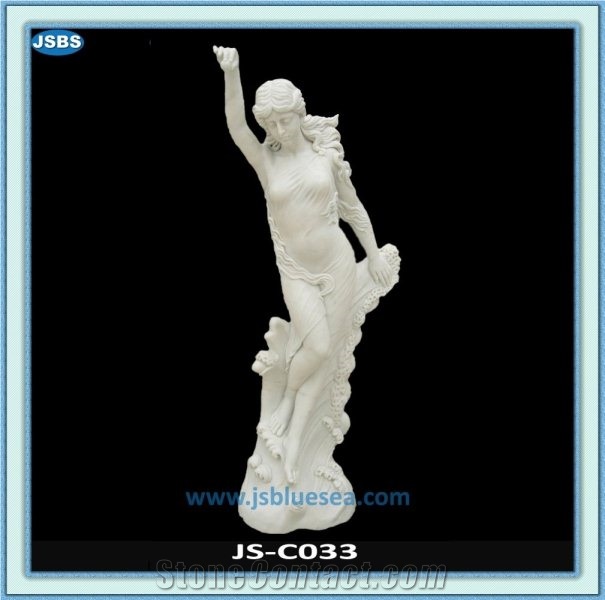 Marble Girl Statue, Natural Marble Statues