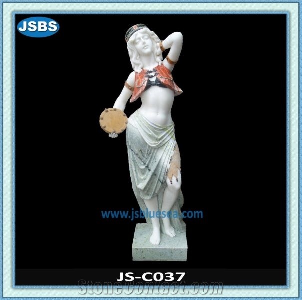 Marble Girl Statue, Natural Marble Statues