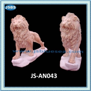 Marble Lion Statue, Natural Marble Statues