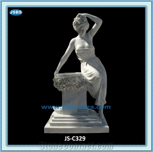 Sexy Nude Sculpture Woman, Natural White Marble Sculptures