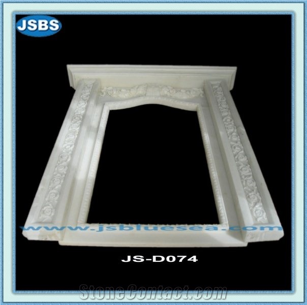 Stone Arch Door Frame Carving, Natural Marble Door Frame